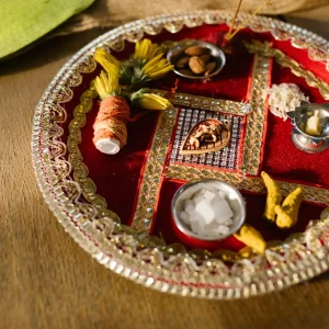 Silver-plated Thali Set
